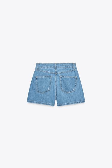 JUPE-CULOTTE Z1975 CROISÉE EN JEAN - Bleu moyen de Zara - Image 6