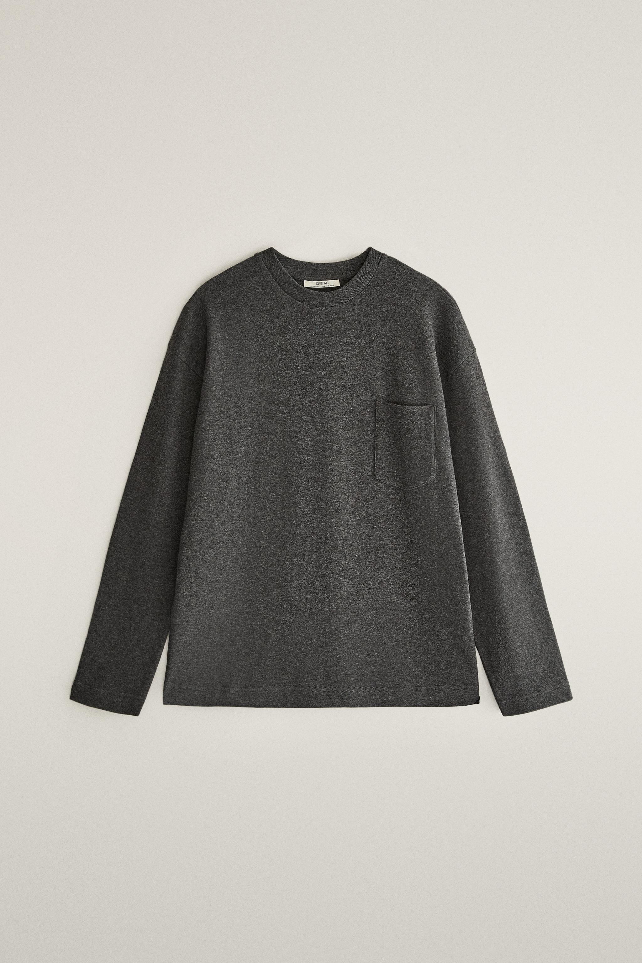 T-SHIRT MANCHES LONGUES POCHE