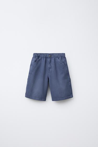 WORKER-BERMUDAS - Blau von Zara