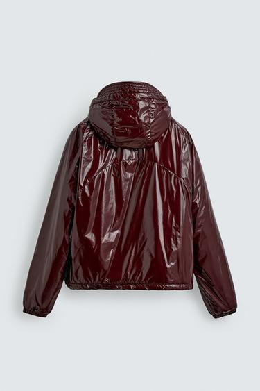 BLOUSON REMBOURRÉ DÉPERLANT BRILLANT - Bordeaux de Zara - Image 7