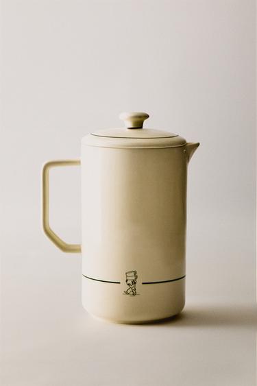 Zara FRENCH PRESS COFFEE MAKER - White / Green