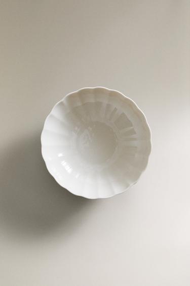 SCALLOPED PORCELAIN BOWL - White by Zara - Image 4