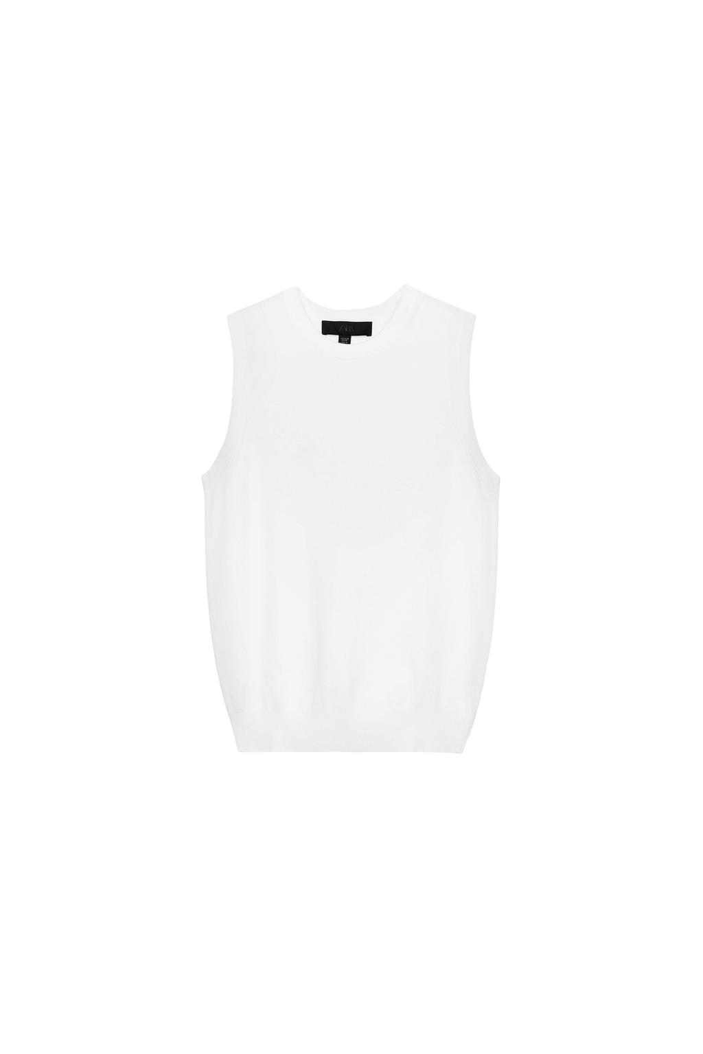SLEEVELESS KNIT TOP - image 3