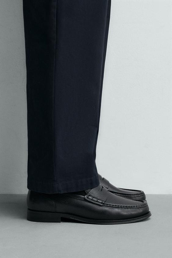 MOCASÍN PIEL ANTIFAZ - Negro de Zara - Imagen 0