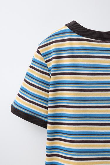 T-SHIRT À RAYURES - Multicolore de Zara - Image 3