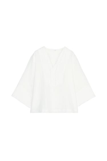 COTTON KIMONO BLOUSE
