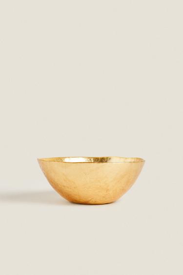 Zara GOLDEN GLASS BOWL - Gold - Image 0