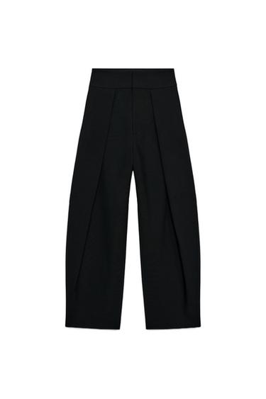 BALLOON TROUSERS WITH PLEATS - Black by Zara