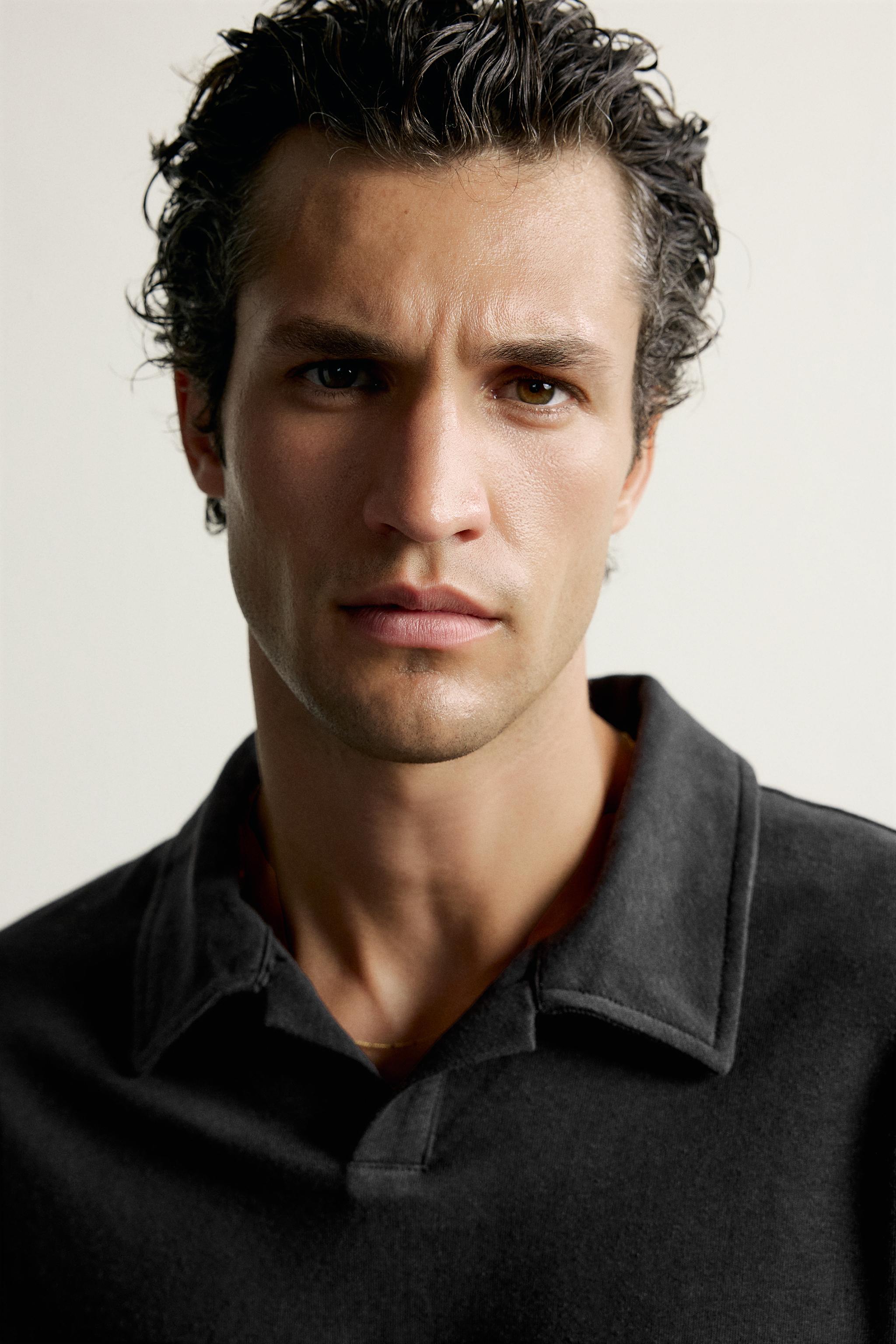 LINEN-COTTON REGULAR FIT POLO SHIRT