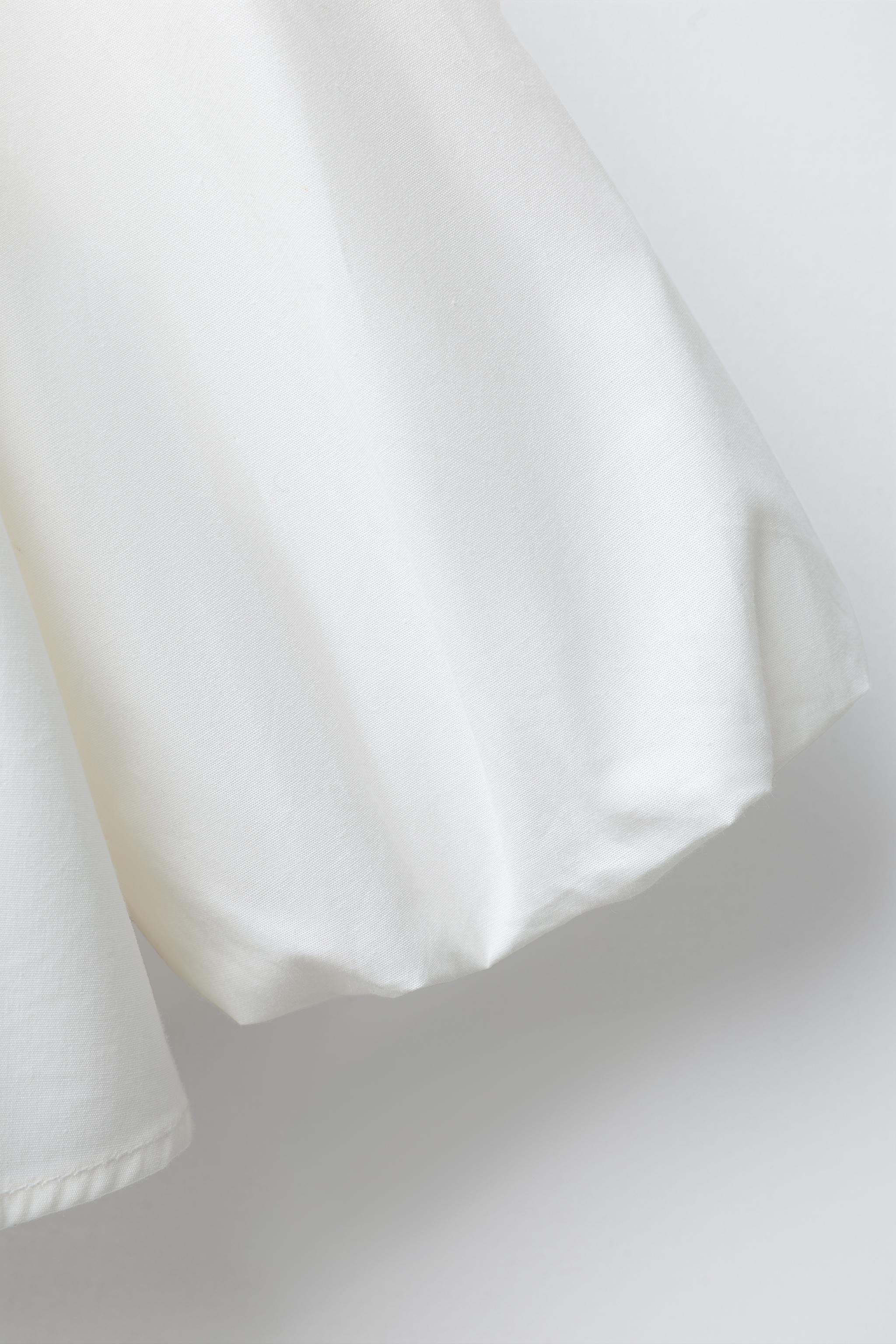 CHEMISE EN POPELINE À FLEURS 3D