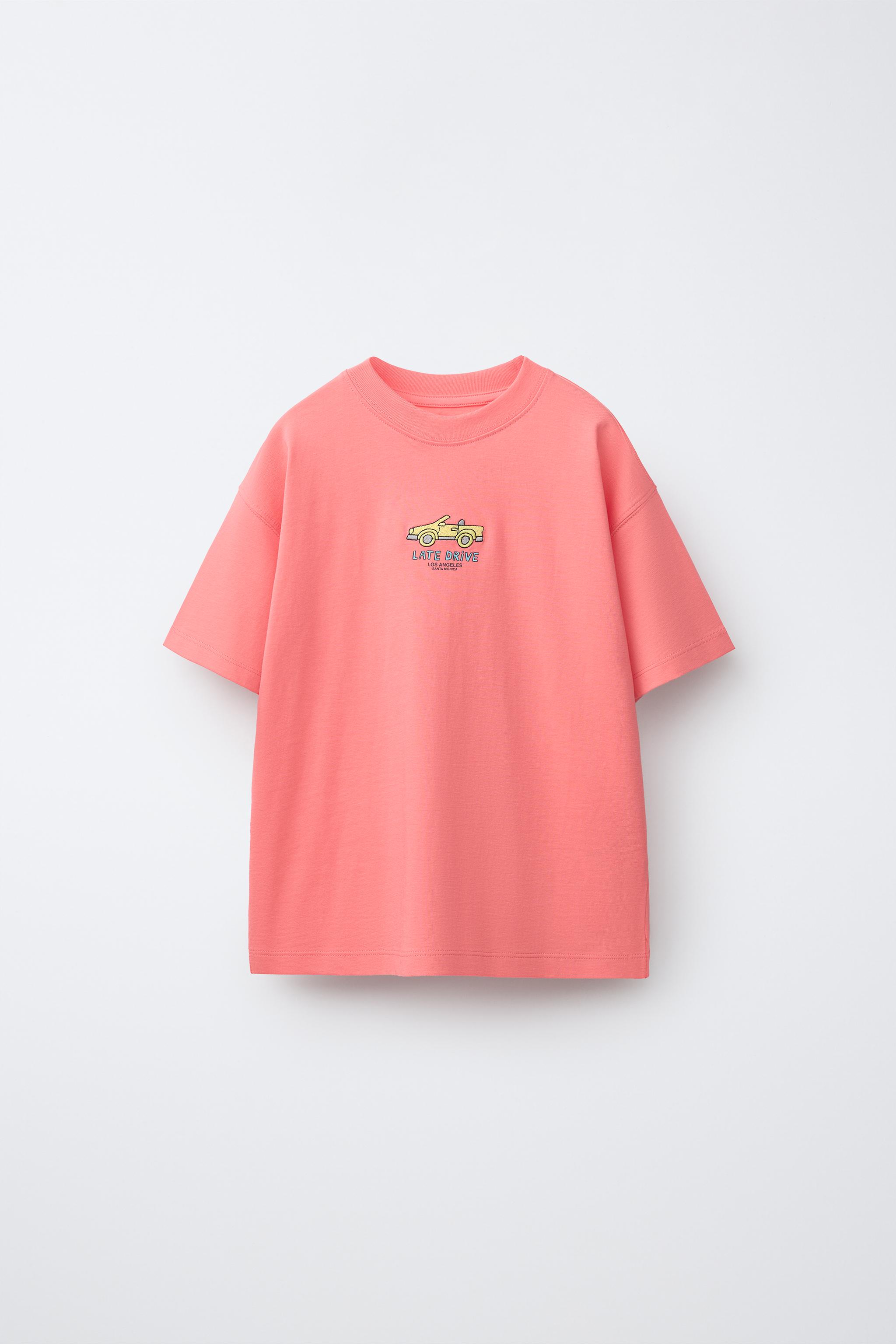 EMBROIDERED T-SHIRT - White | ZARA United States