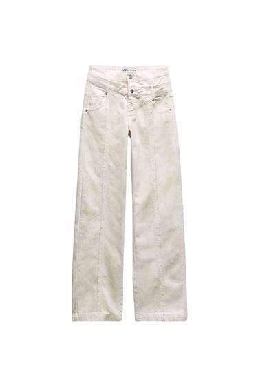 ZW SLIM HIGH-WAIST DOUBLE WAISTBAND JEANS