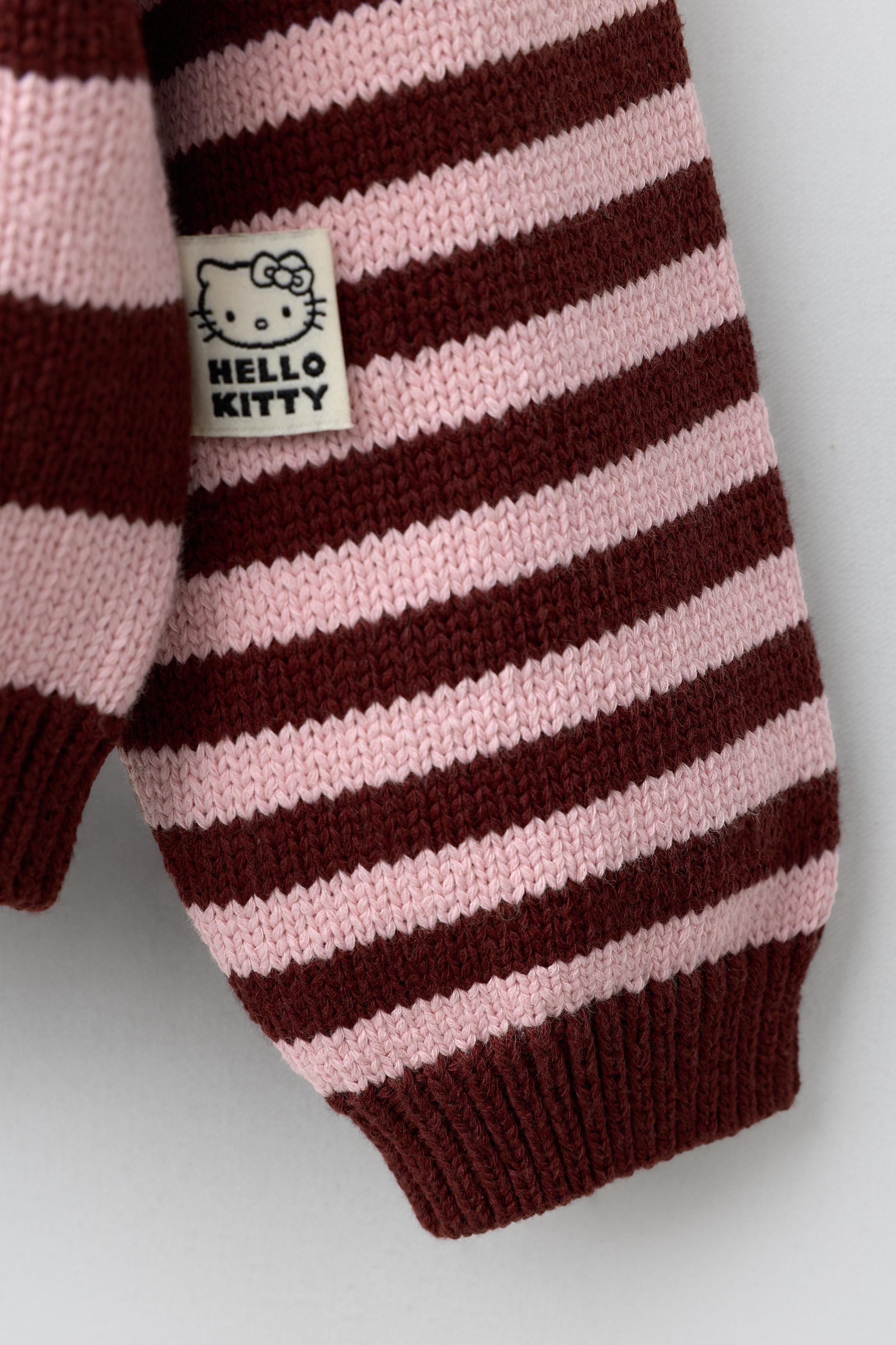 STRIPED HELLO KITTY © SANRIO EMBROIDERED CARDINGAN