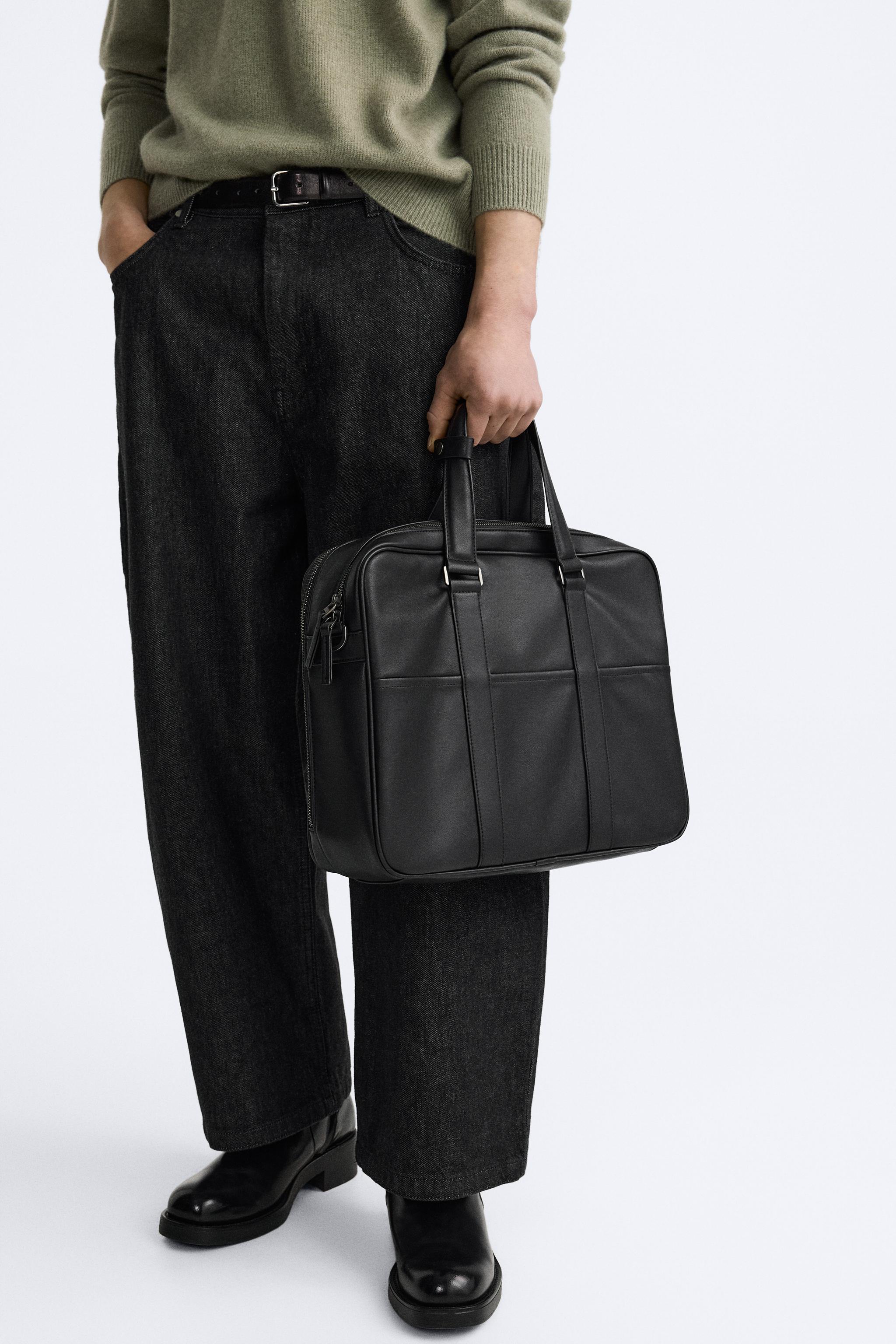 Zara sale basic briefcase