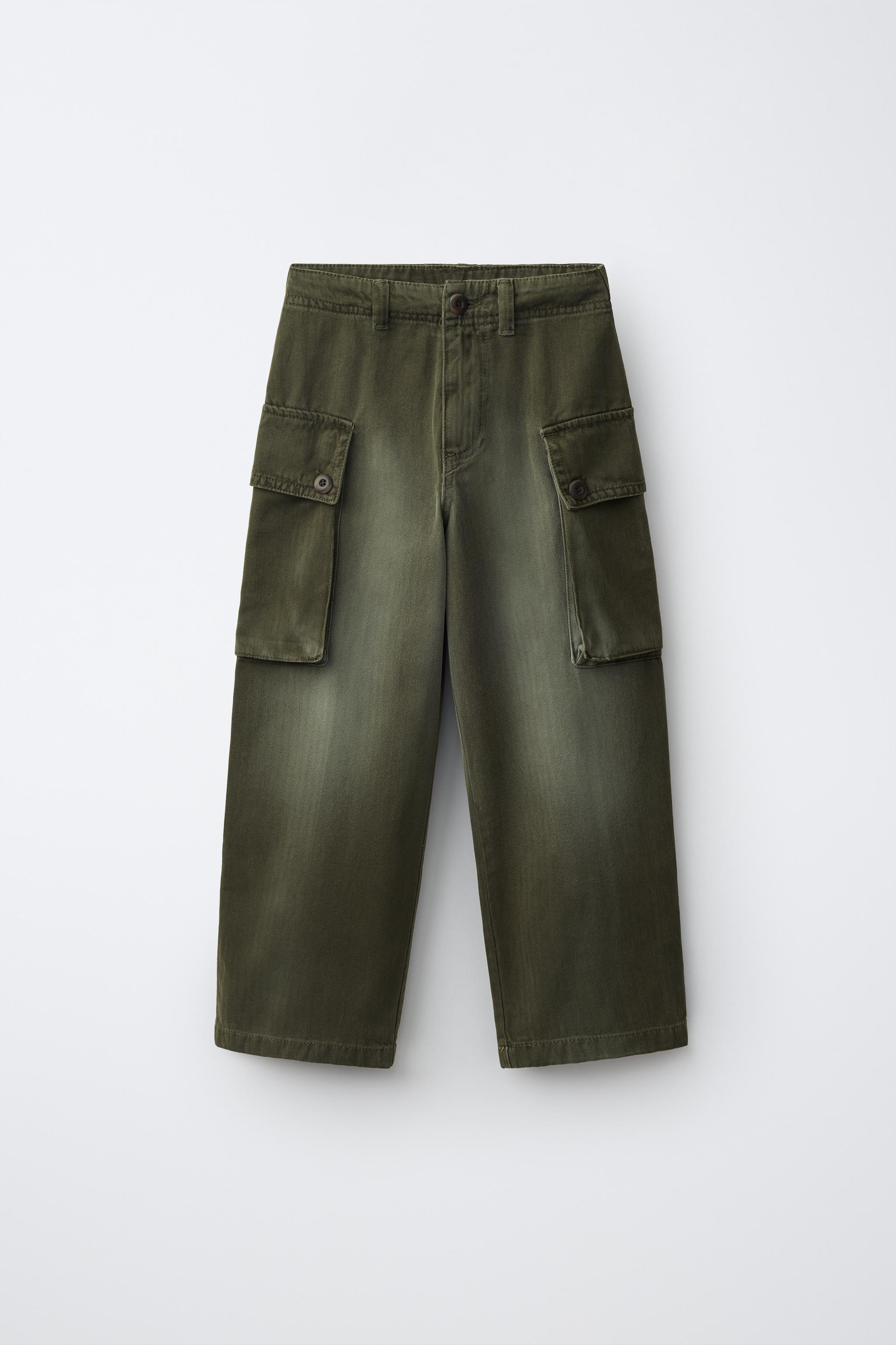PANTALÓN CARGO EFECTO DESGASTADO