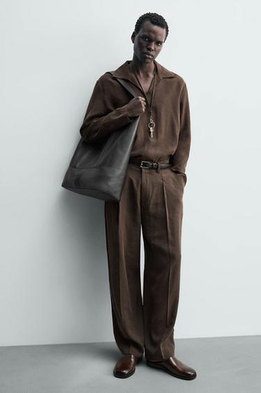 LEATHER CLOGS - Brown by Zara - Image 0