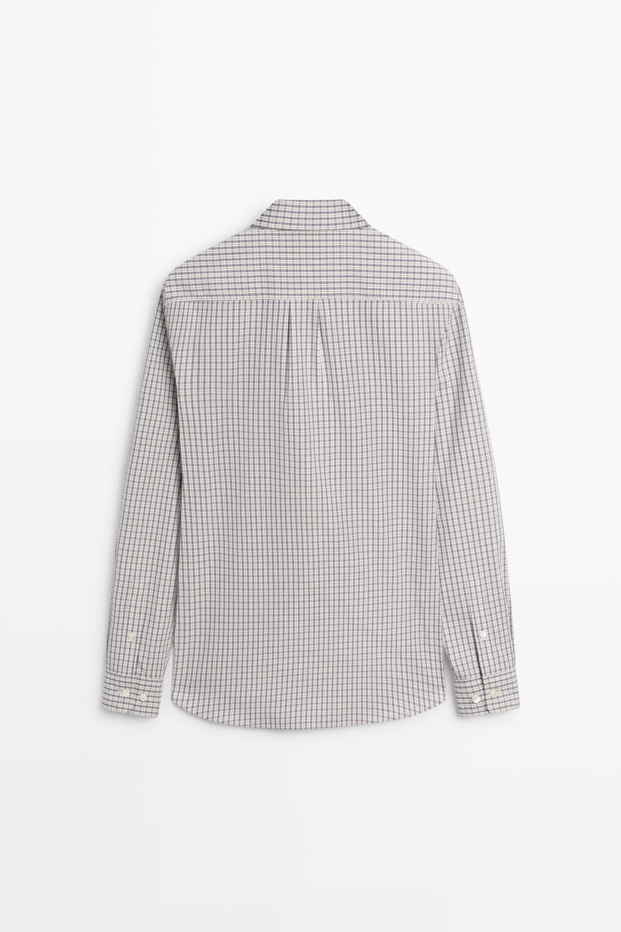 Chemise regular fit à carreaux 100 % coton