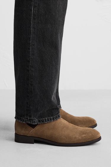 LEATHER CHELSEA BOOTS - Cognac Brown by Zara - Image 0