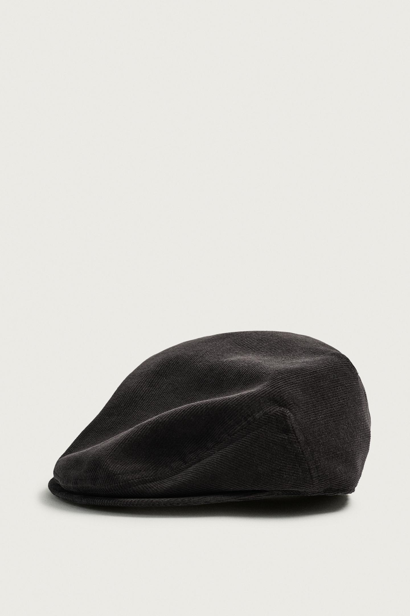 Мужская кепка Zara Cotton Corduroy, цвет: Антрацитовый серый