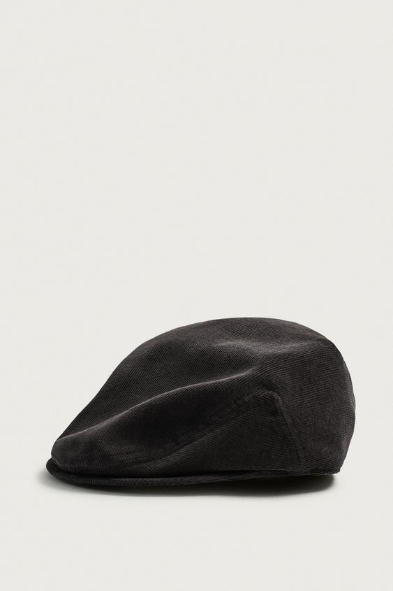 Мужская кепка Zara Cotton Corduroy, цвет: Антрацитовый серый