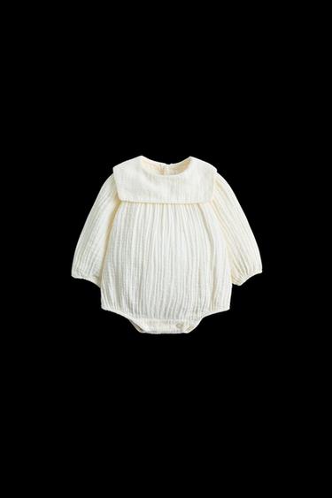 PLUMETIS BODYSUIT - Ecru by Zara - Image 0