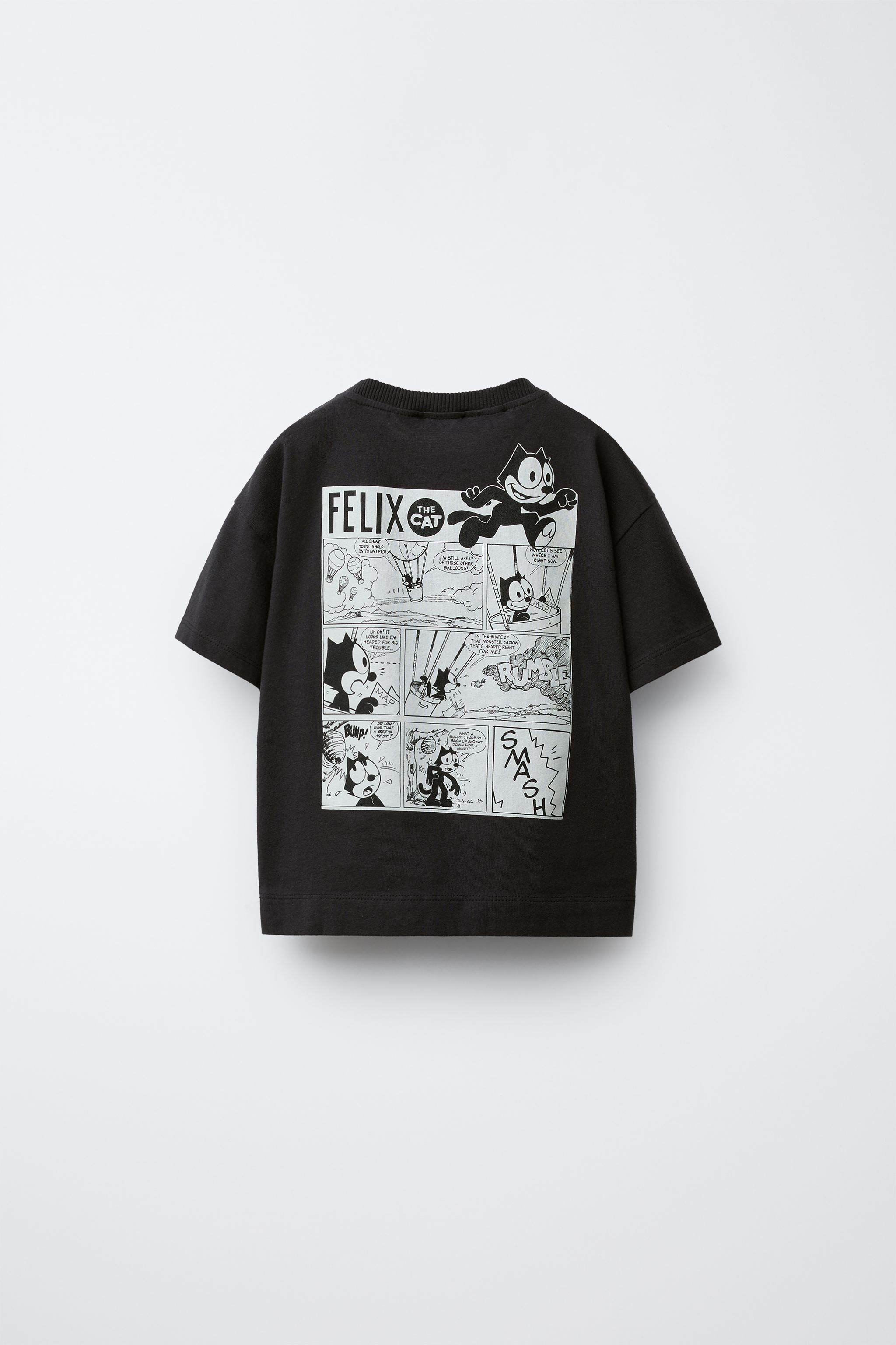 FELIX THE CAT © コミックTシャツ - ブラック | ZARA Japan / 日本