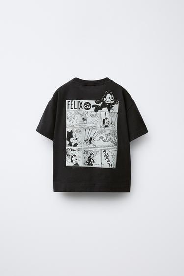 FELIX THE CAT © COMIC T-SHIRT - Black by Zara - Image 1