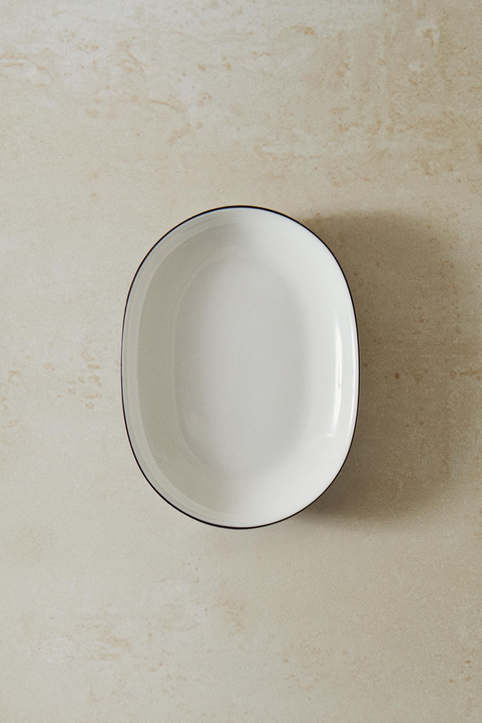 BONE CHINA BATHROOM SOAP DISH
