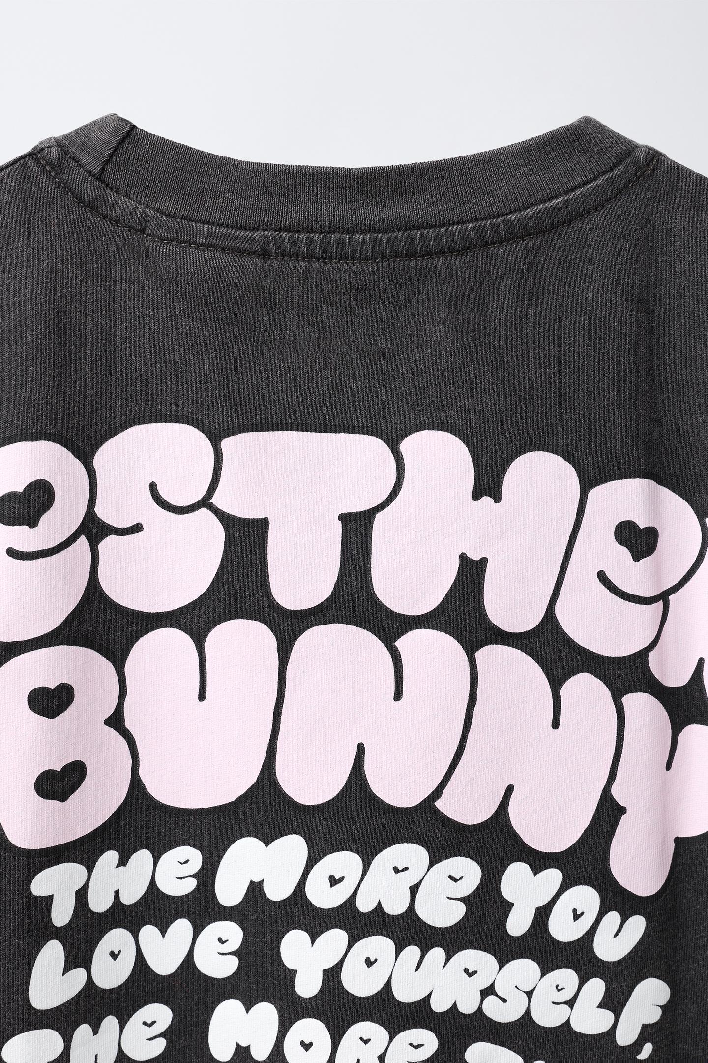 Детская футболка Zara Esther Bunny © T-SHIRT, цвет: Антрацитовый серый — фото 4