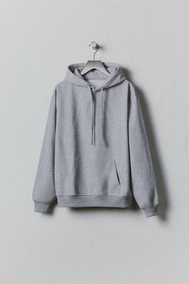 SUDADERA CAPUCHA HEAVYWEIGHT BÁSICA - Gris vigoré de Zara