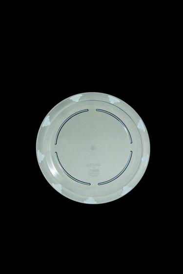 CHILDREN’S PLATE WITH CLOUD BORDER - Blue by Zara