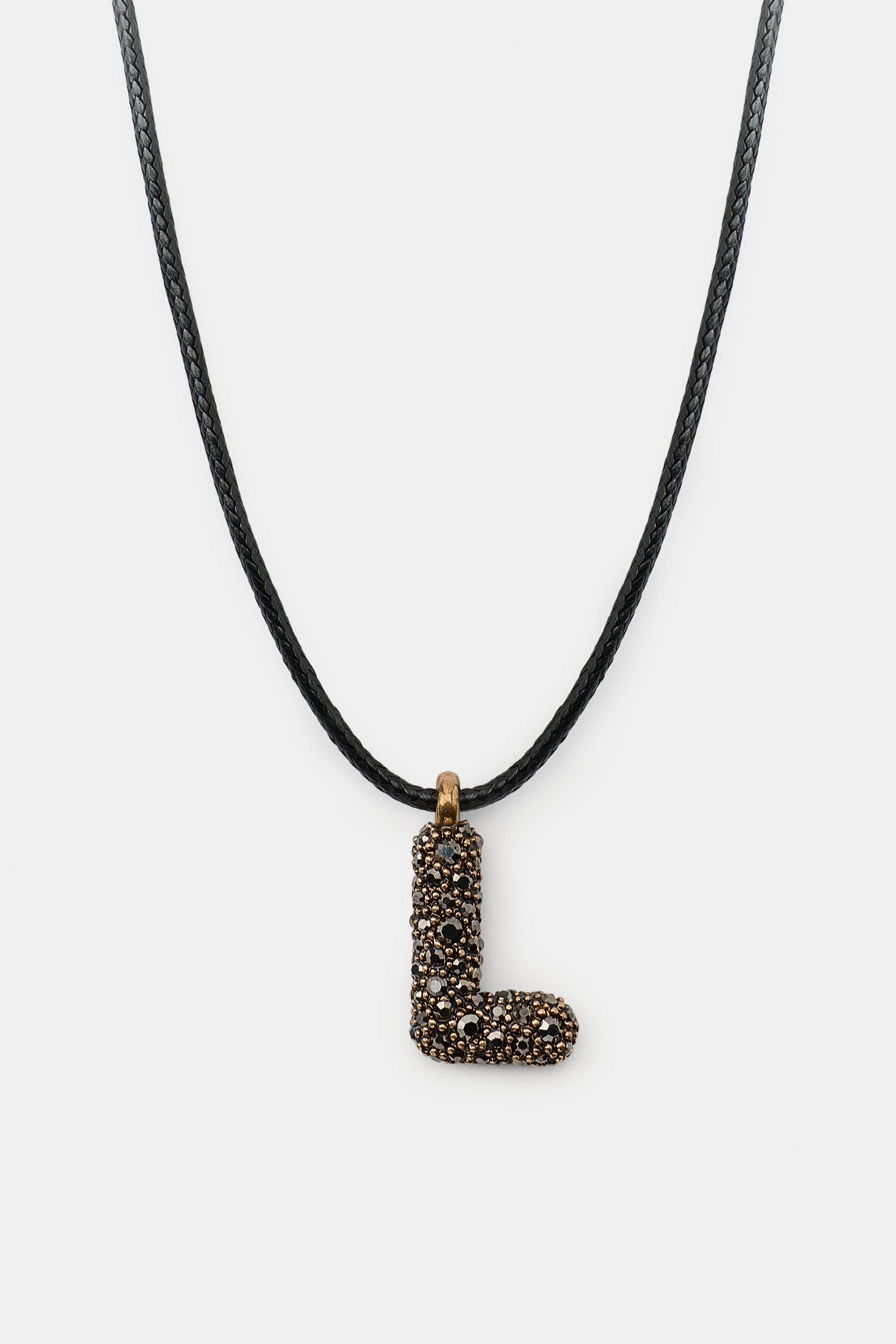LETTER CORD NECKLACE