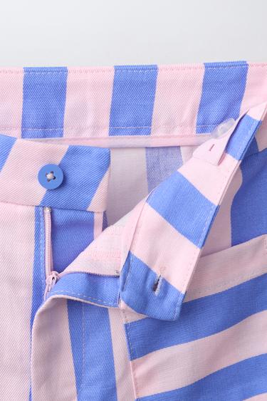 BERMUDA À RAYURES - Multicolore de Zara - Image 2