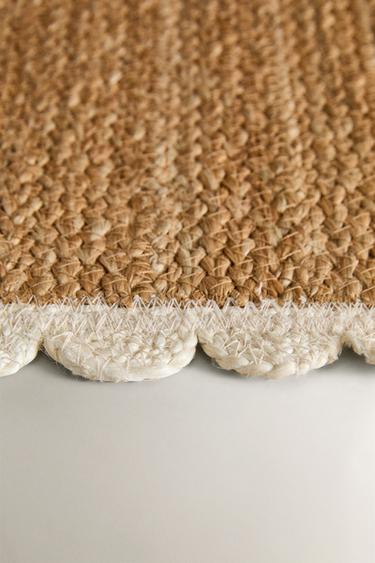 SCALLOPED JUTE PET RUG - Light beige by Zara - Image 3