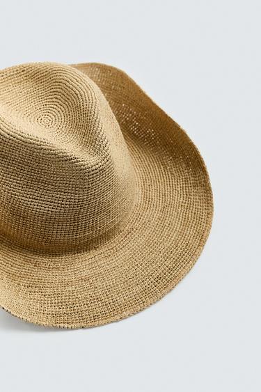 CHAPEAU EN RAPHIA - Beige clair de Zara - Image 4
