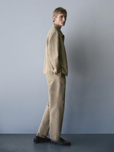 Zara Cotton blend overshirt - taupe brown