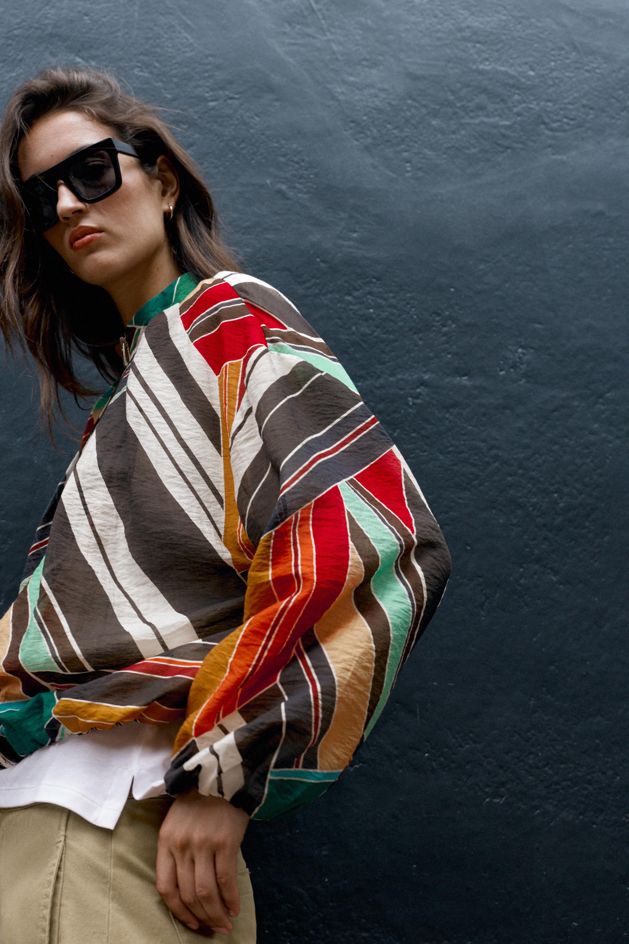 BLOUSON BOMBER IMPRIMÉ