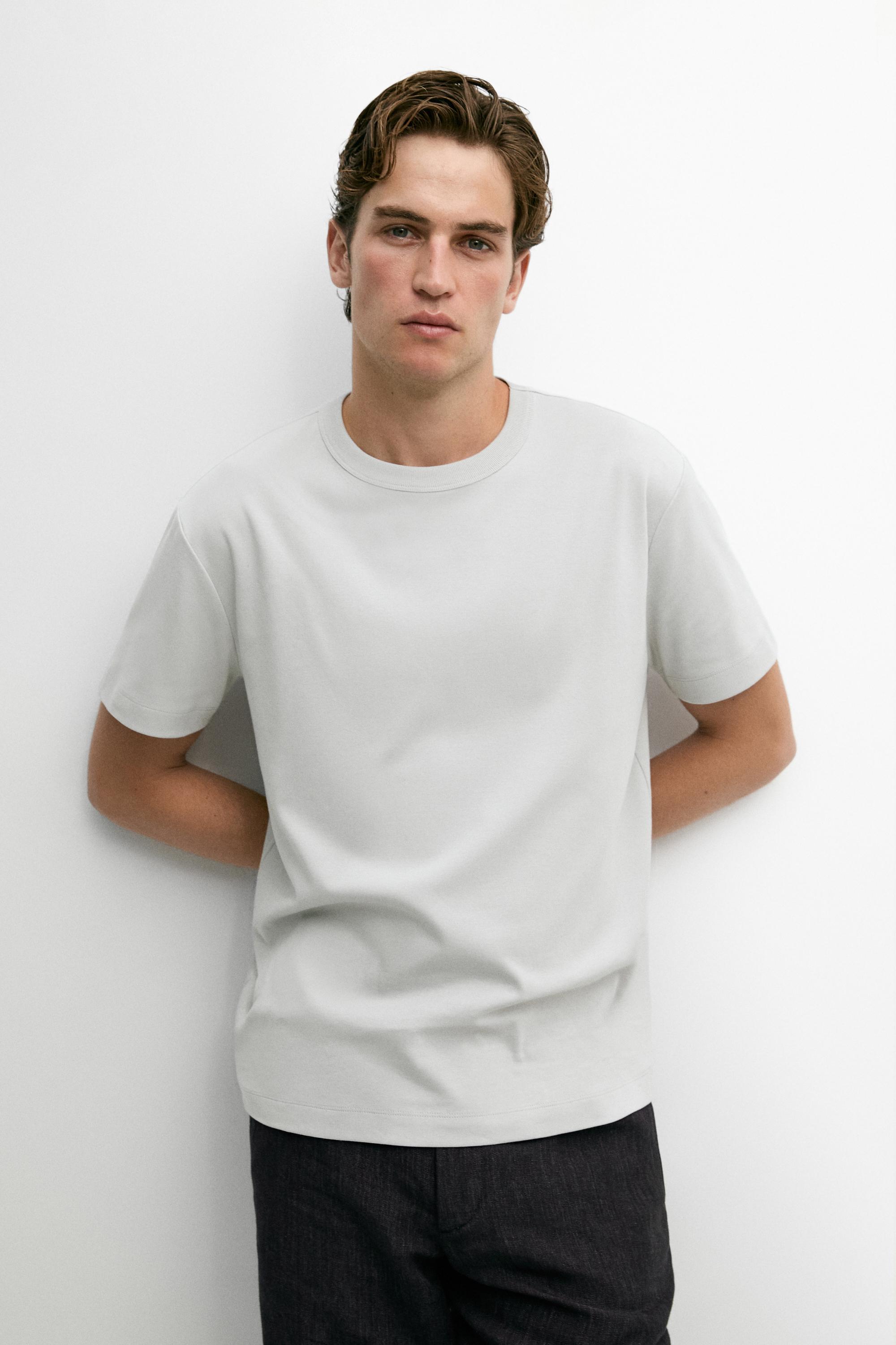100% cotton short-sleeve T-shirt — Ice