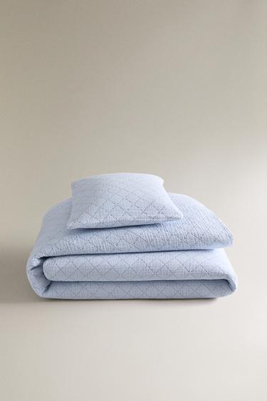 KIDS' DIAMOND BEDSPREAD - Blue by Zara - Image 0
