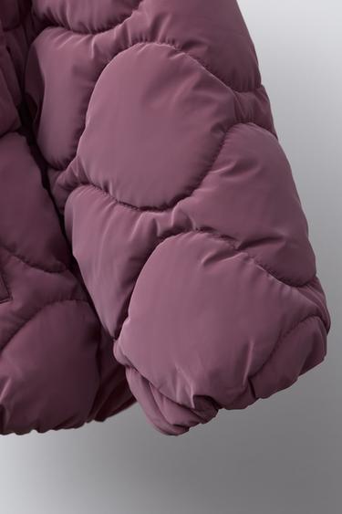 RUBBERISED PUFFER JACKET - Dark pink by Zara - Image 5