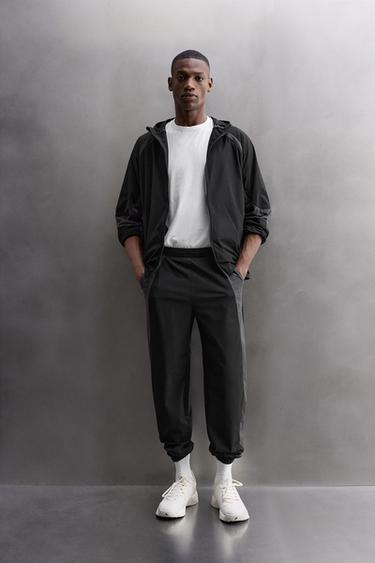 TECHNICAL COLOUR BLOCK TROUSERS - Black by Zara - Image 0