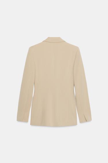 ONE-BUTTON TAILORED BLAZER - Sand by Zara - Image 4