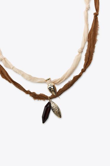 PACK OF CHARM NECKLACES - Golden by Zara - Image 1