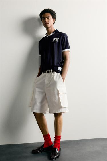 Zara FRANCE 98 FIFA WORLD CUP™ FIFA CLASSICS TECHNICAL POLO - Navy blue