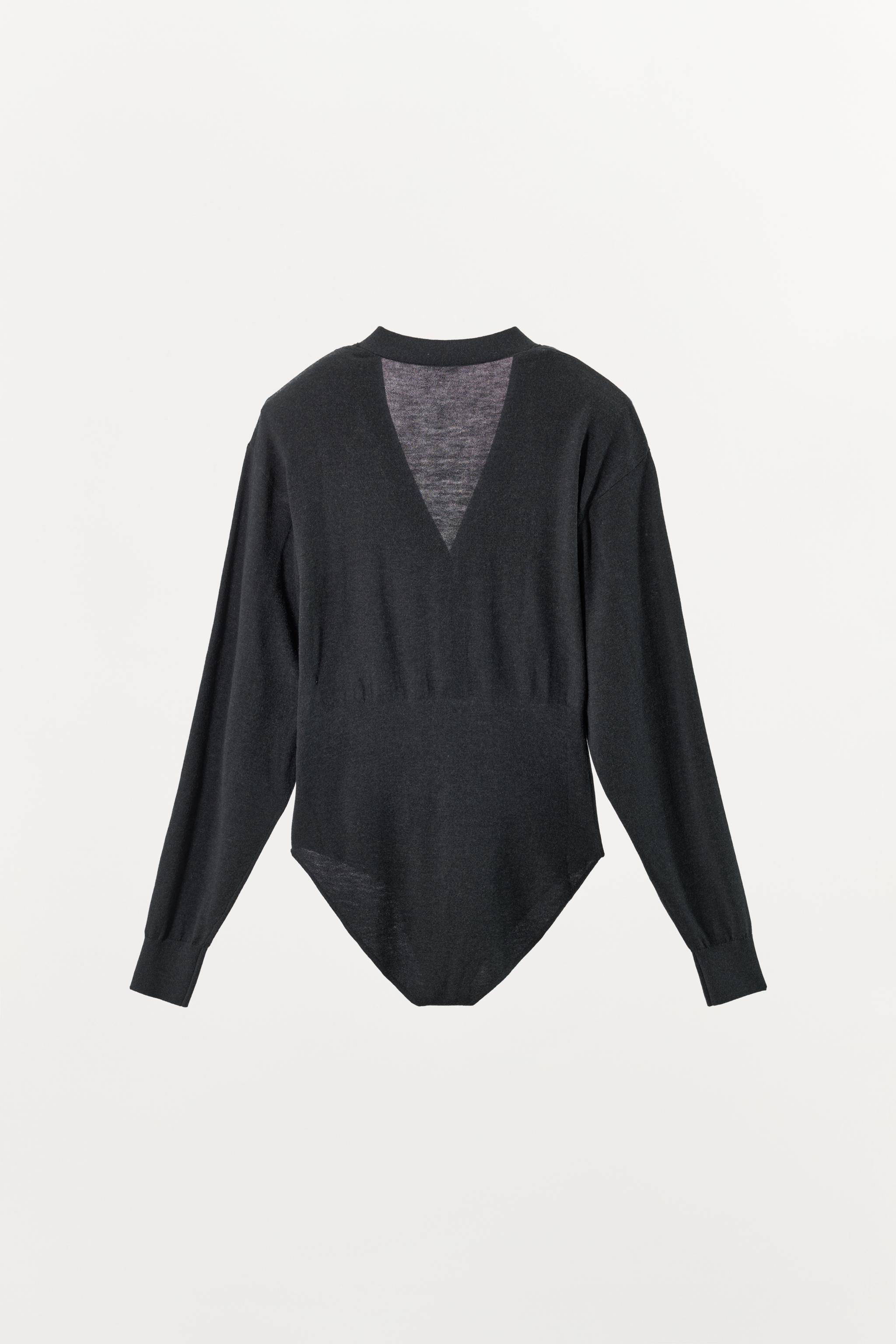 SHOULDER PAD KNIT BODYSUIT