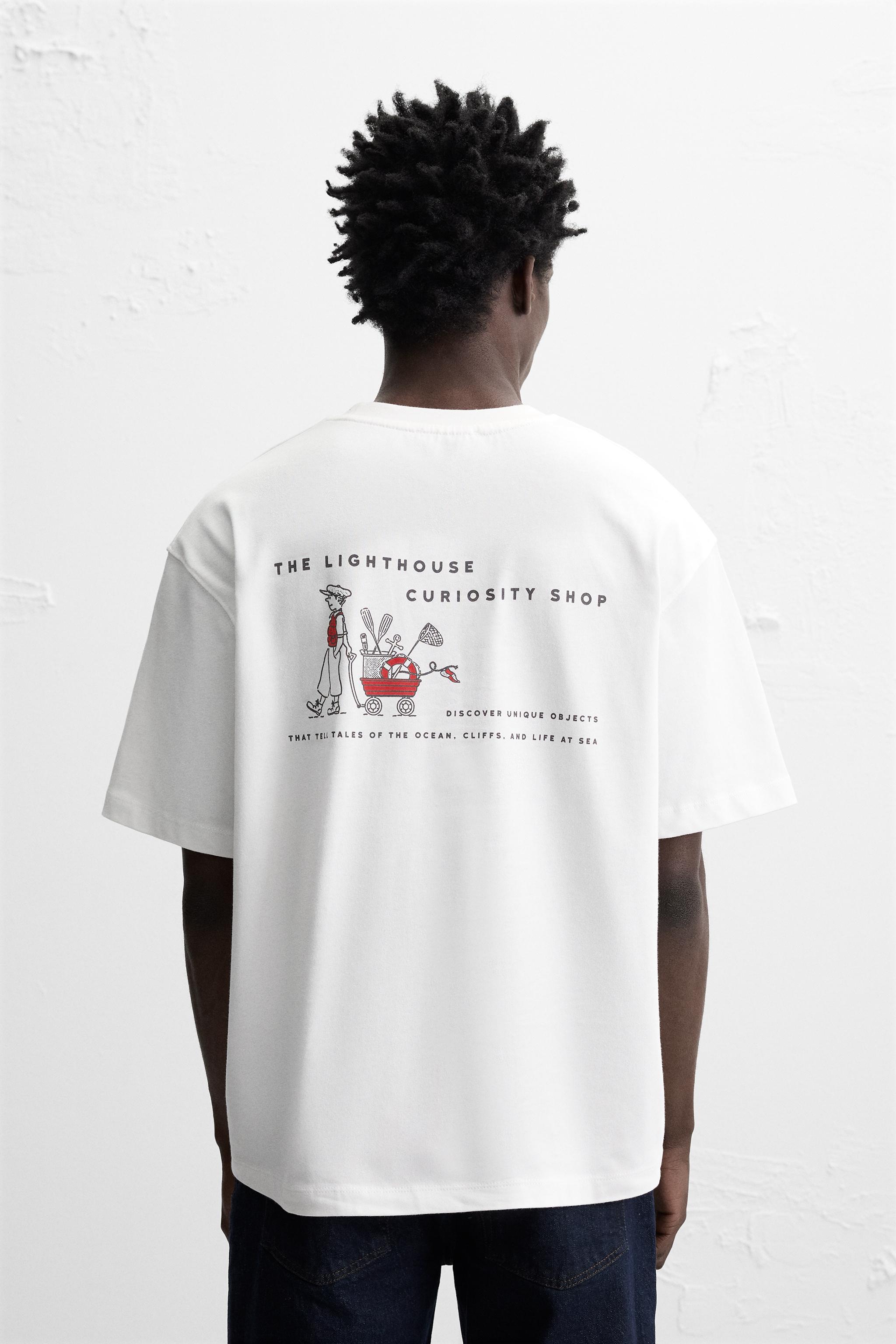 COMBINATION PRINT T-SHIRT - Oyster-white | ZARA United States