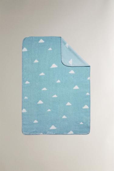 COPERTA BAMBINI IN PILE A NUVOLLE - Blu chiaro di Zara