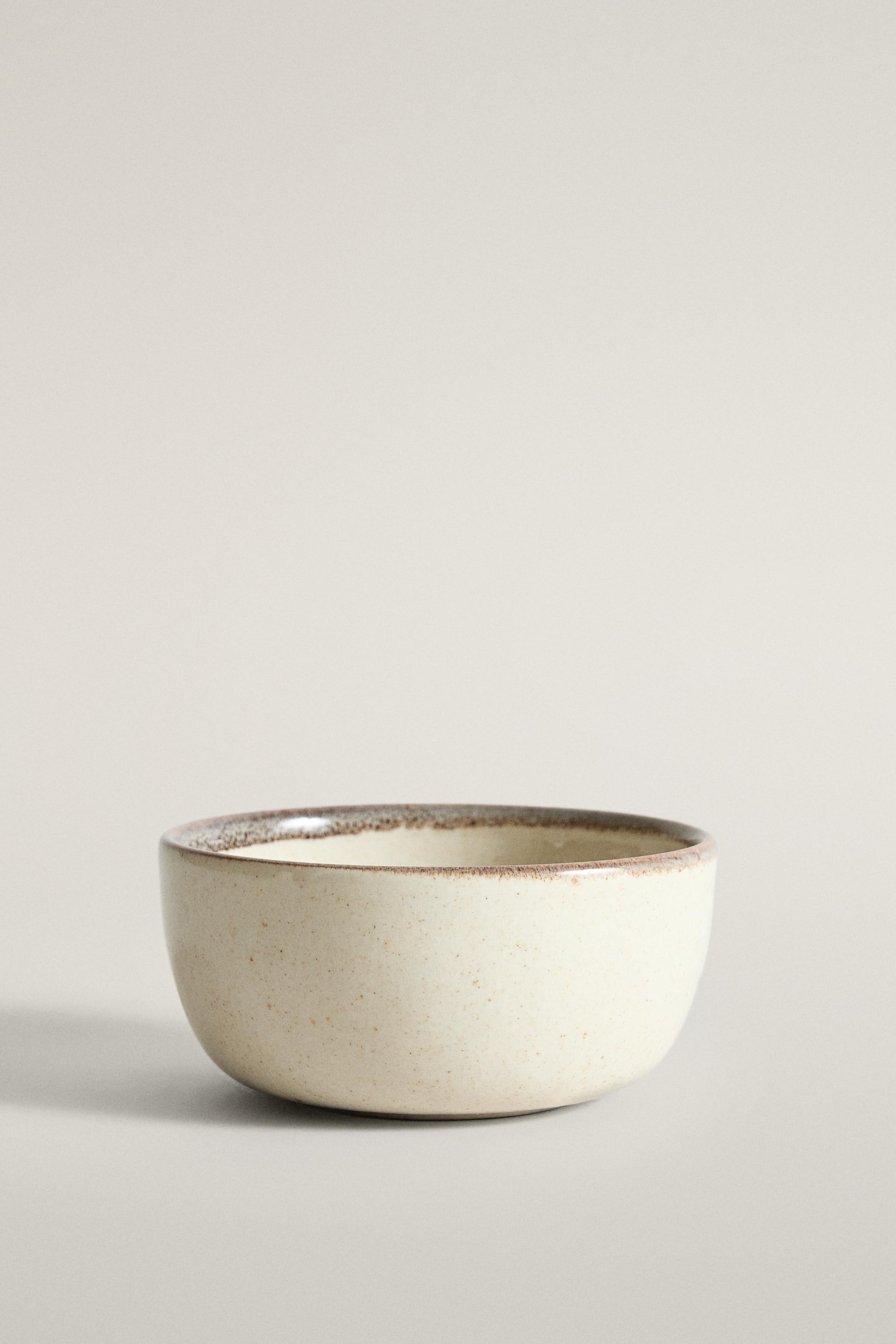 STONEWARE SNACK BOWL