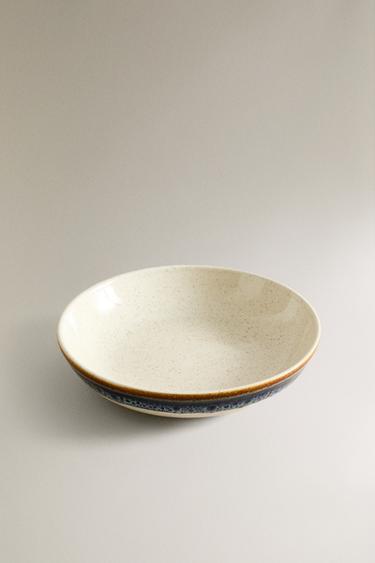 ASSIETTE CREUSE GRÈS - Bleu de Zara - Image 1