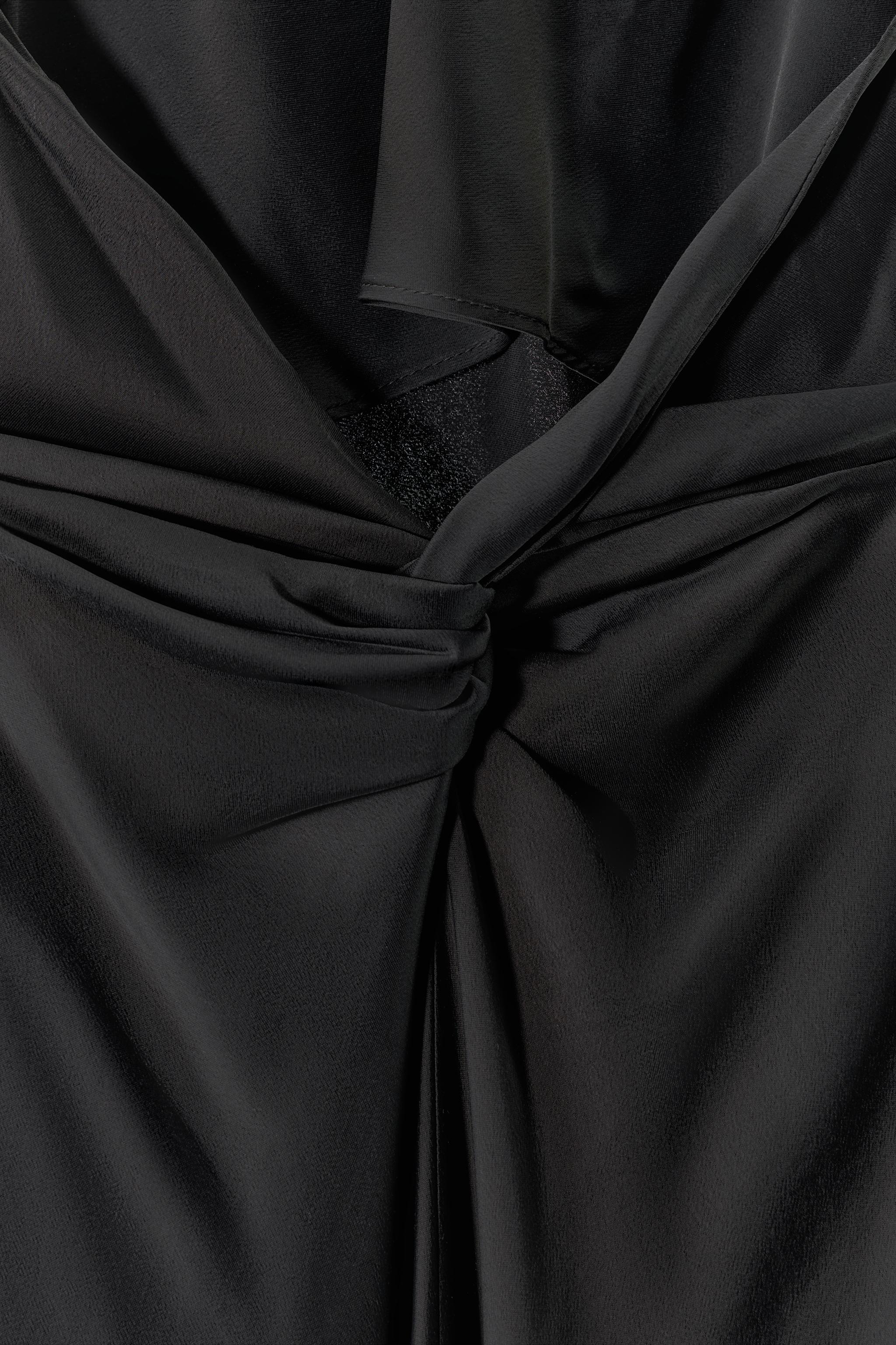 LONG SLIP DRESS WITH KNOTTED BACK